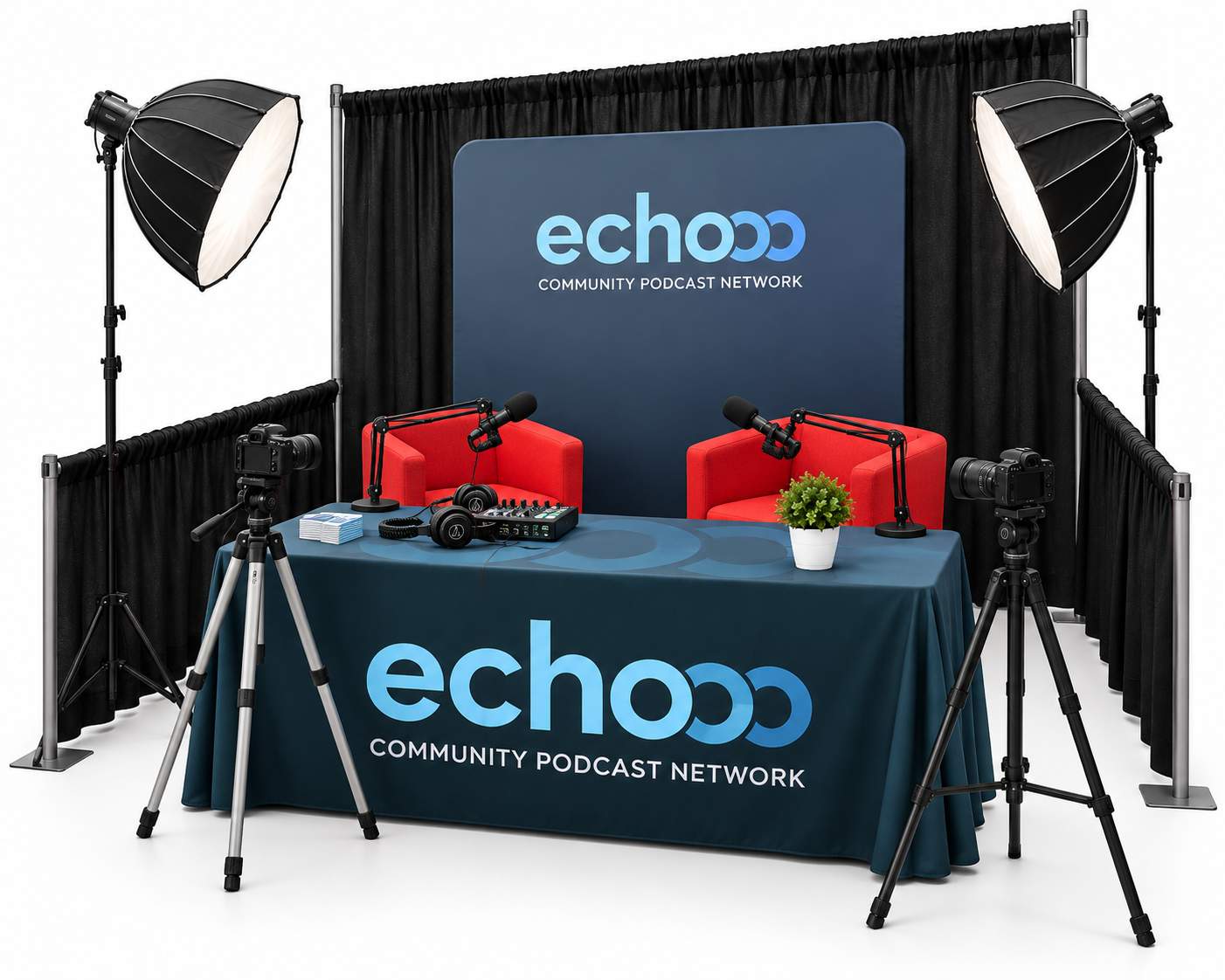 Echo Podcast Expo Booth